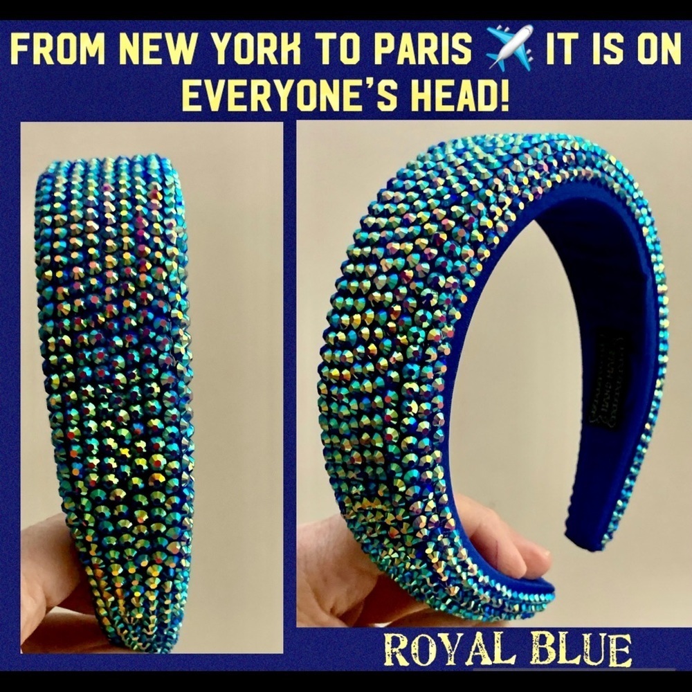 Super Elegant Blue Headband to Enhance your Casual or Night Our Hair look